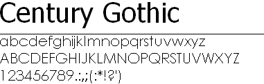 century gothic fonts free